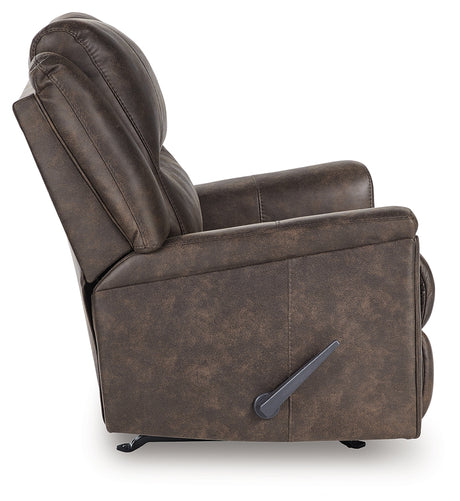 Lixtowel Walnut Recliner from Ashley - Luna Furniture