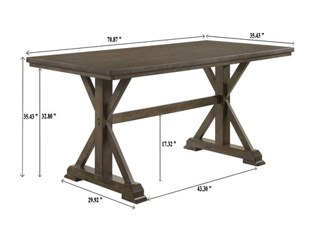 Lloyd Brown Counter Height Set from Crown Mark - Luna Furniture