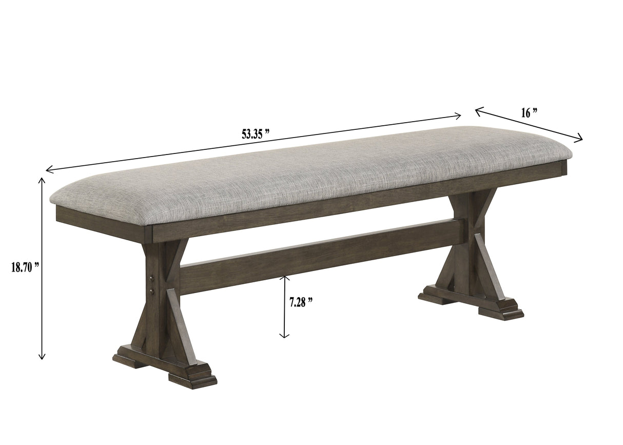 Lloyd Brown Dining Bench from Crown Mark - Luna Furniture