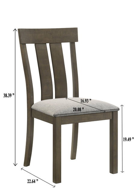 Lloyd Brown Dining Side Chair, Set of 2 from Crown Mark - Luna Furniture