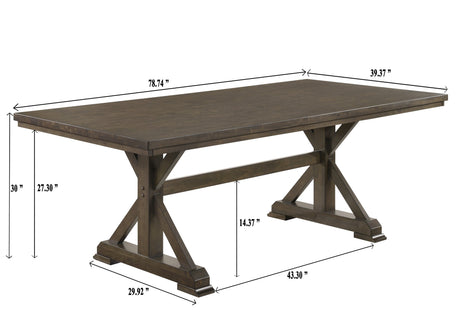Lloyd Brown Rectangular Dining Table from Crown Mark - Luna Furniture