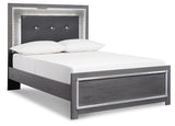 Lodanna Full Panel Bed with Dresser in Gray from Ashley - Luna Furniture