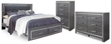 Lodanna King Storage Bed, Dresser and Chest from Ashley Furniture - Luna Furniture