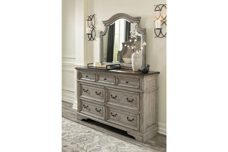 Lodenbay Antique Gray/Brown Dresser and Mirror from Ashley - Luna Furniture