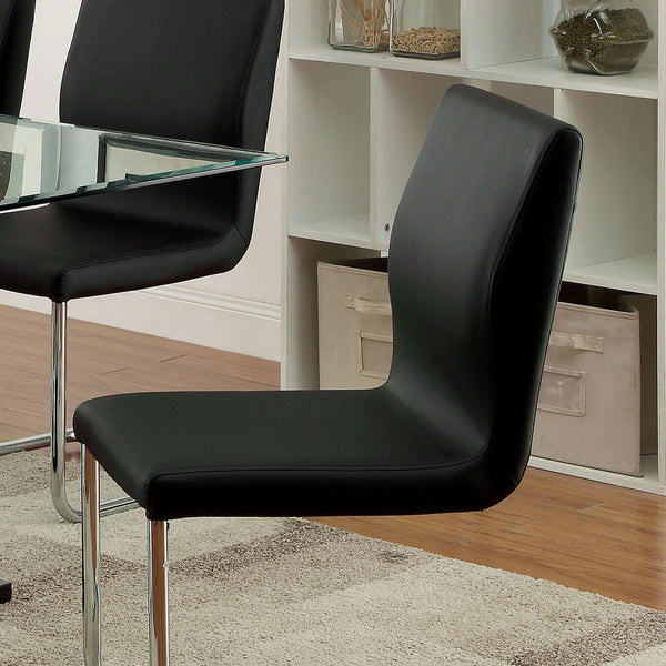 Lodia Black/Chrome Side Chair