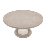 Lofton Light Gray/Ivory 7-Piece 60" Round Dining Set from Homelegance - Luna Furniture