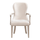Lofton Light Gray/Ivory Arm Chair, Set of 2 from Homelegance - Luna Furniture