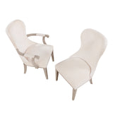 Lofton Light Gray/Ivory Arm Chair, Set of 2 from Homelegance - Luna Furniture