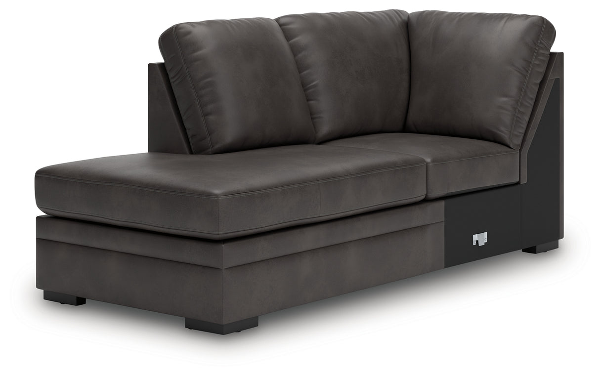 Lofton-Pike Shadow 2-Piece LAF Chaise Sectional from Ashley Furniture - Luna Furniture