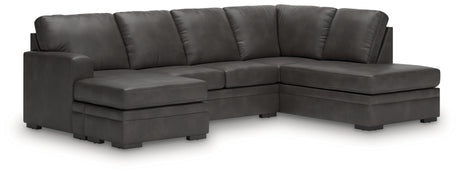 Lofton-Pike Shadow 2-Piece RAF Chaise Sectional from Ashley - Luna Furniture