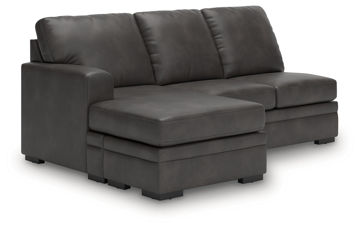 Lofton-Pike Shadow 2-Piece RAF Chaise Sectional from Ashley Furniture - Luna Furniture