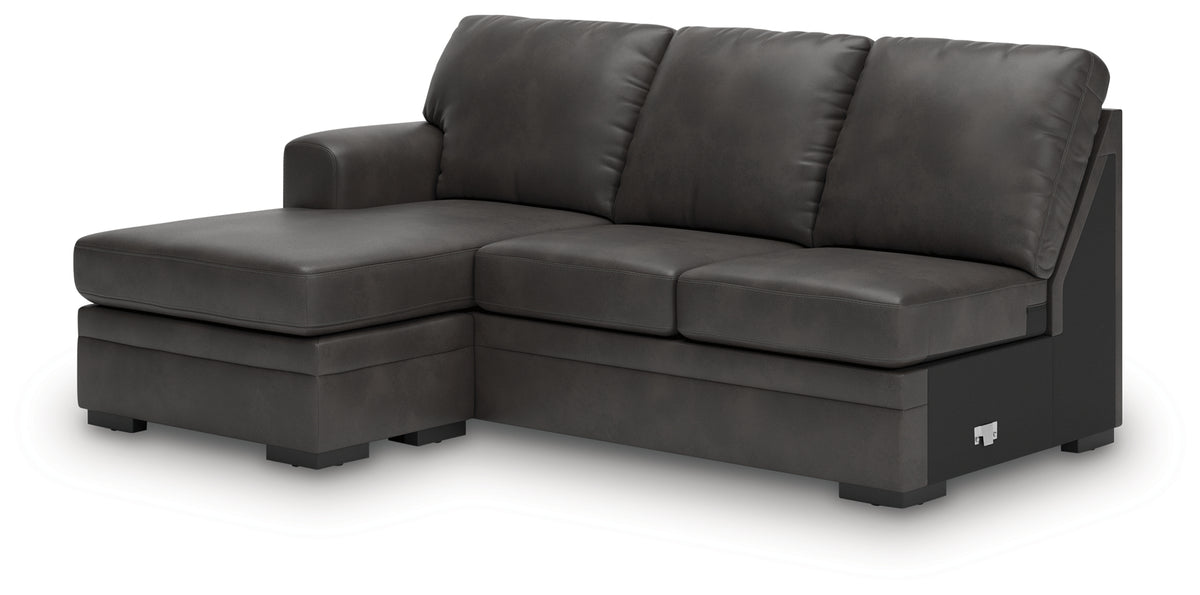 Lofton-Pike Shadow Left-Arm Facing Sofa Chaise from Ashley Furniture - Luna Furniture