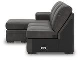 Lofton-Pike Shadow Left-Arm Facing Sofa Chaise from Ashley Furniture - Luna Furniture