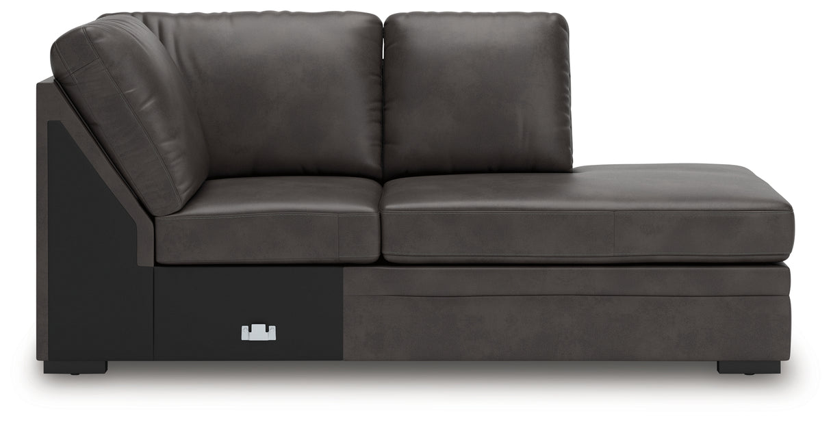 Lofton-Pike Shadow Right-Arm Facing Corner Chaise from Ashley - Luna Furniture