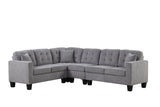 Logan Gray Reversible Sectional from Happy Homes - Luna Furniture