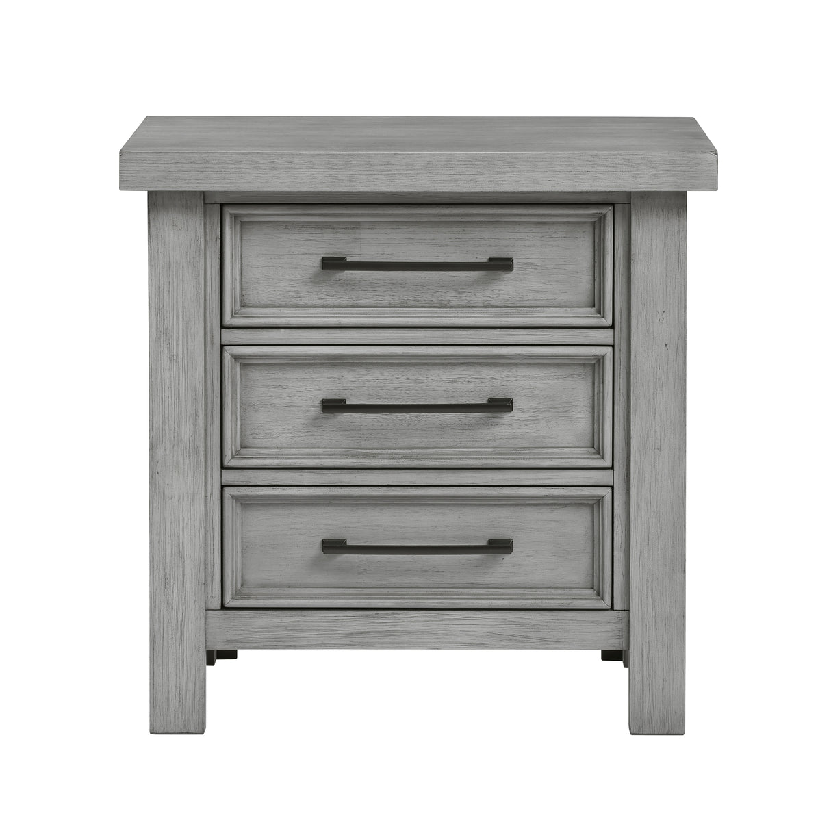 Logandale Antique Gray Nightstand from Homelegance - Luna Furniture