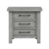 Logandale Antique Gray Nightstand from Homelegance - Luna Furniture