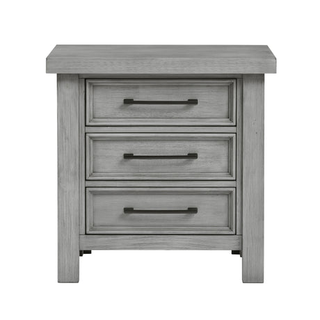Logandale Antique Gray Nightstand from Homelegance - Luna Furniture