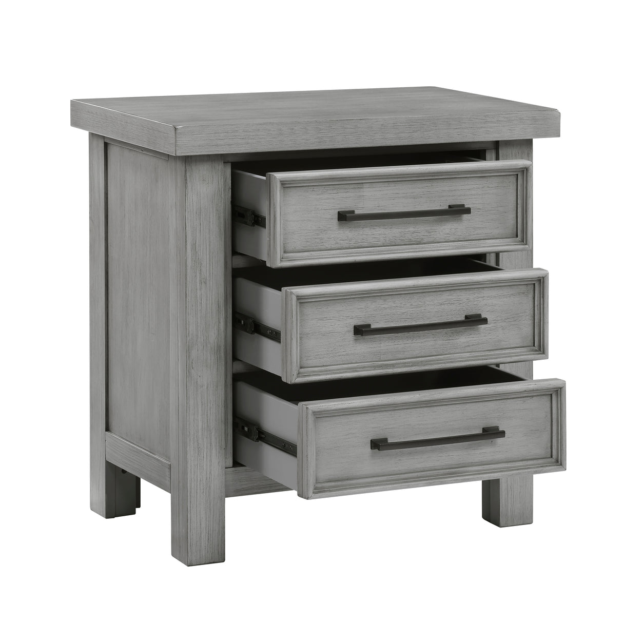 Logandale Antique Gray Nightstand from Homelegance - Luna Furniture