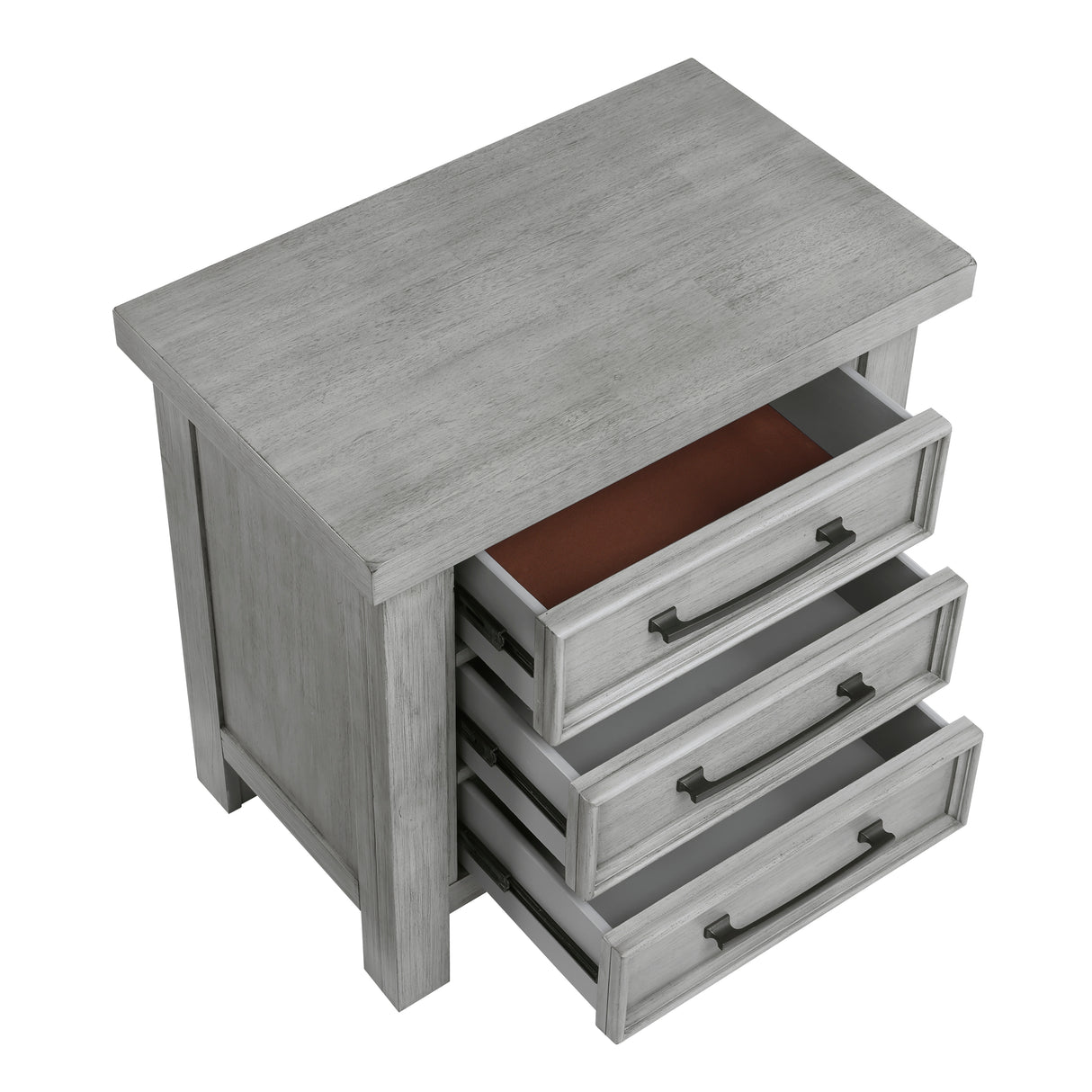 Logandale Antique Gray Nightstand from Homelegance - Luna Furniture