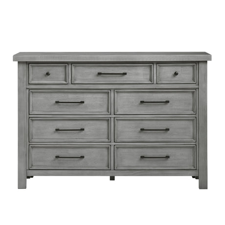 Logandale Antique Gray Sleigh Storage Platform Bedroom Set from Homelegance - Luna Furniture