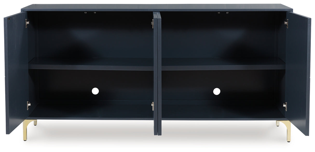 Loirwick Dark Blue Accent Cabinet from Ashley - Luna Furniture