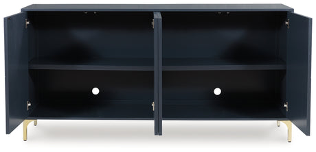 Loirwick Dark Blue Accent Cabinet from Ashley - Luna Furniture