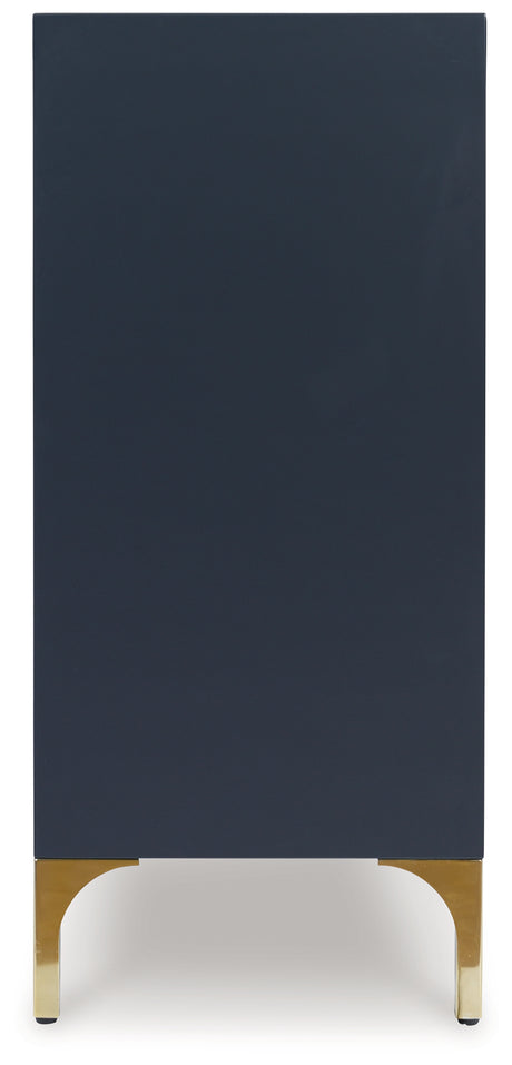 Loirwick Dark Blue Accent Cabinet from Ashley - Luna Furniture
