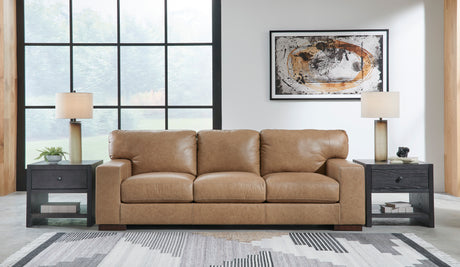 Lombardia Tumbleweed Leather Living Room Set from Ashley - Luna Furniture