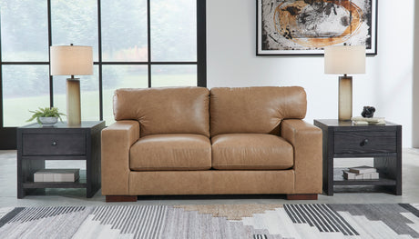 Lombardia Tumbleweed Leather Living Room Set from Ashley - Luna Furniture