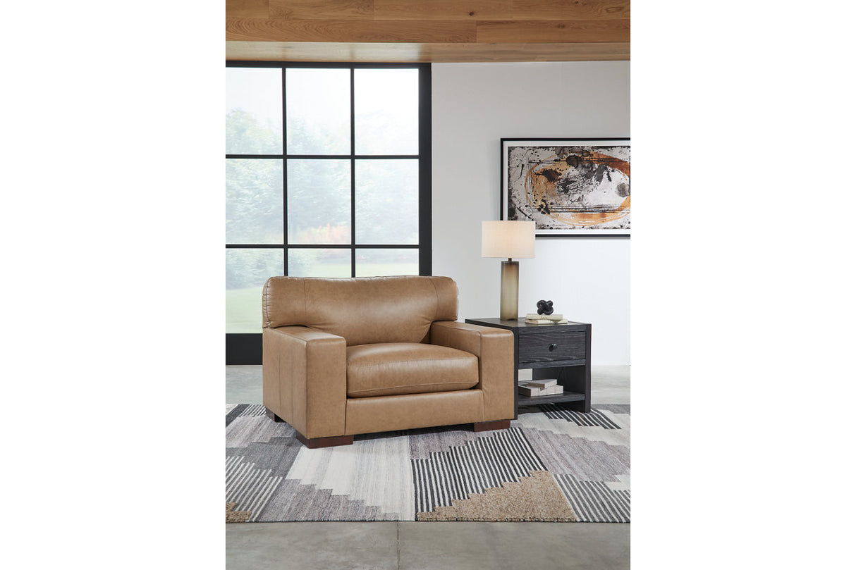 Lombardia Tumbleweed Oversized Chair and Ottoman from Ashley - Luna Furniture