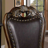 Lombardy Walnut 9-Piece Dining Room Set from Furniture of America - Luna Furniture