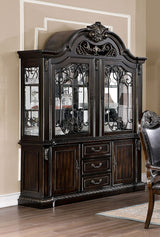Lombardy Walnut Hutch & Buffet from Furniture of America - Luna Furniture