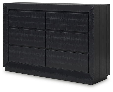 Londer Black Dresser from Ashley - Luna Furniture