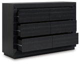 Londer Black Dresser from Ashley - Luna Furniture