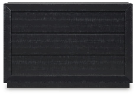 Londer Black Dresser from Ashley - Luna Furniture