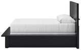 Londer Black Queen Panel Bed from Ashley - Luna Furniture
