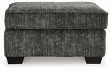 Lonoke Gunmetal 2 Loveseats, Oversized Chair and Ottoman from Ashley Furniture - Luna Furniture