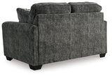 Lonoke Gunmetal 2 Loveseats, Oversized Chair and Ottoman from Ashley Furniture - Luna Furniture
