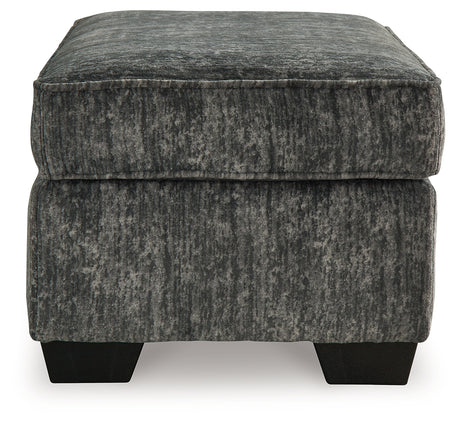 Lonoke Gunmetal 2-Piece Sectional, Oversized Chair and Ottoman from Ashley - Luna Furniture