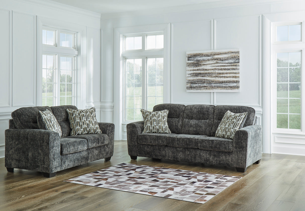 Lonoke Gunmetal Living Room Set from Ashley - Luna Furniture