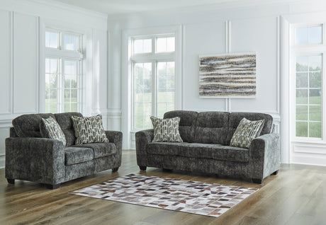Lonoke Gunmetal Living Room Set from Ashley - Luna Furniture