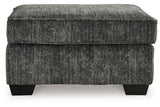 Lonoke Gunmetal Oversized Chair and Ottoman from Ashley Furniture - Luna Furniture