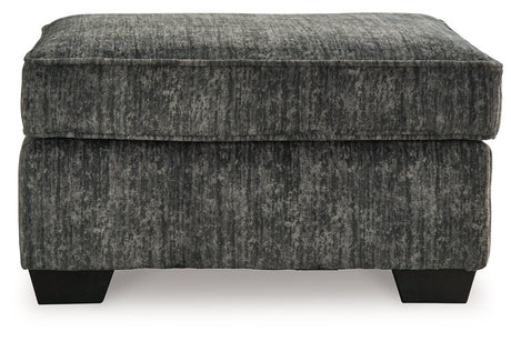 Lonoke Gunmetal Oversized Chair and Ottoman from Ashley - Luna Furniture