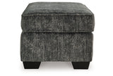 Lonoke Gunmetal Oversized Chair and Ottoman from Ashley Furniture - Luna Furniture