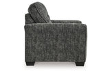 Lonoke Gunmetal Oversized Chair and Ottoman from Ashley Furniture - Luna Furniture