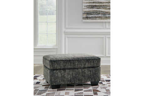 Lonoke Gunmetal Oversized Chair and Ottoman from Ashley - Luna Furniture