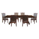Lordsburg Brown Chery 7-Piece 103" Double Pedestal Extendable Dining Set from Homelegance - Luna Furniture