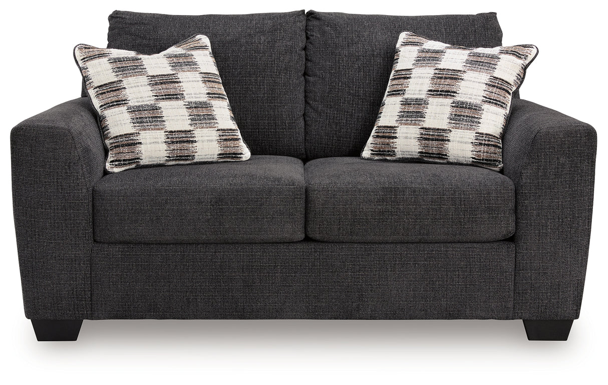 Loreo Ebony Loveseat from Ashley - Luna Furniture