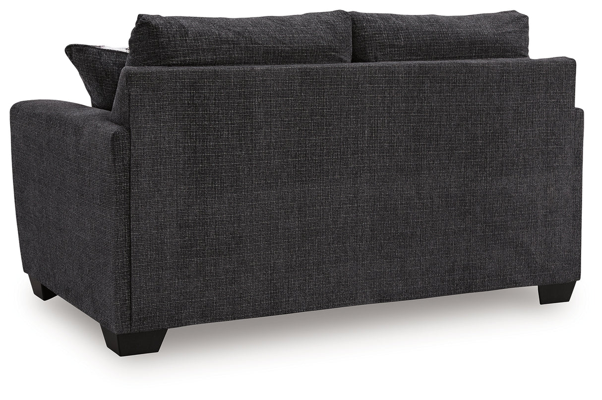 Loreo Ebony Loveseat from Ashley - Luna Furniture